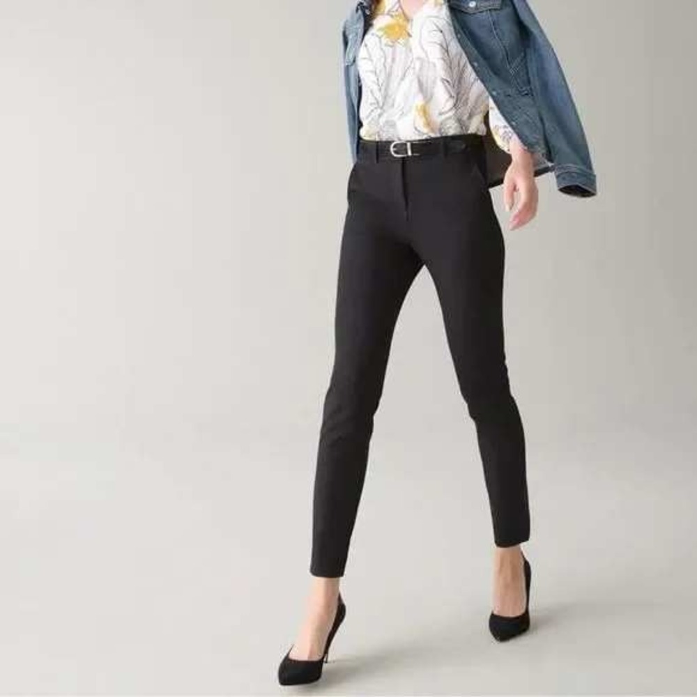 White House Black Market The Slim Ankle Pants Black Sz 2 Office Professional